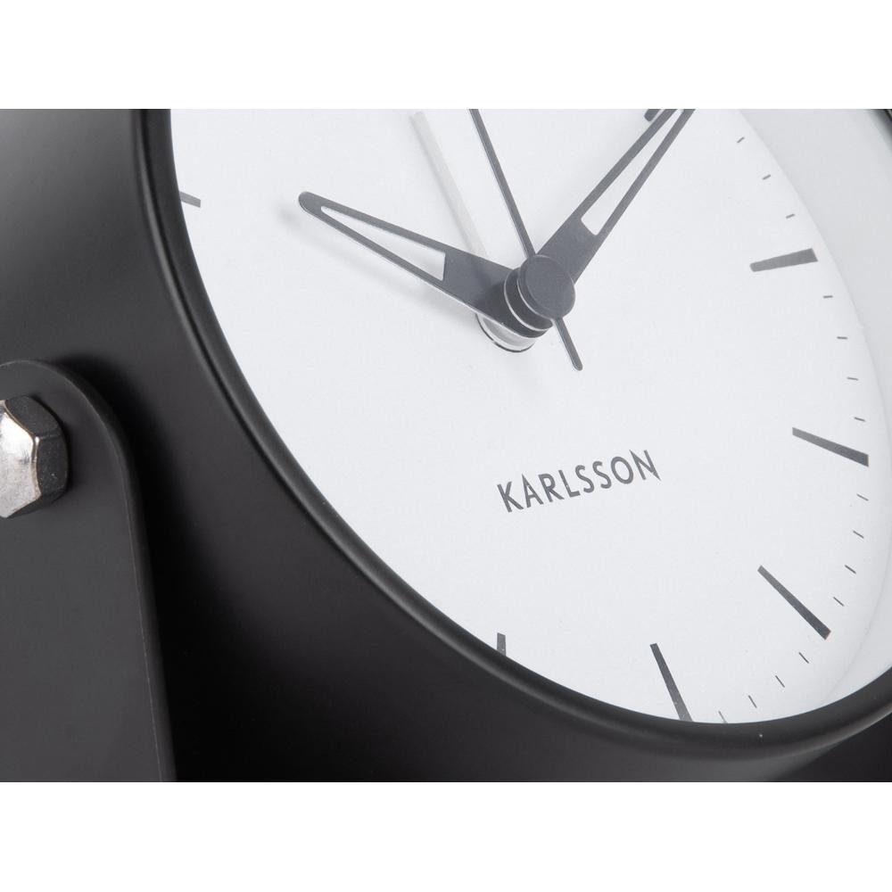 Karlsson Uhr Wecker Calm Metal Black – Bild 3 von 4