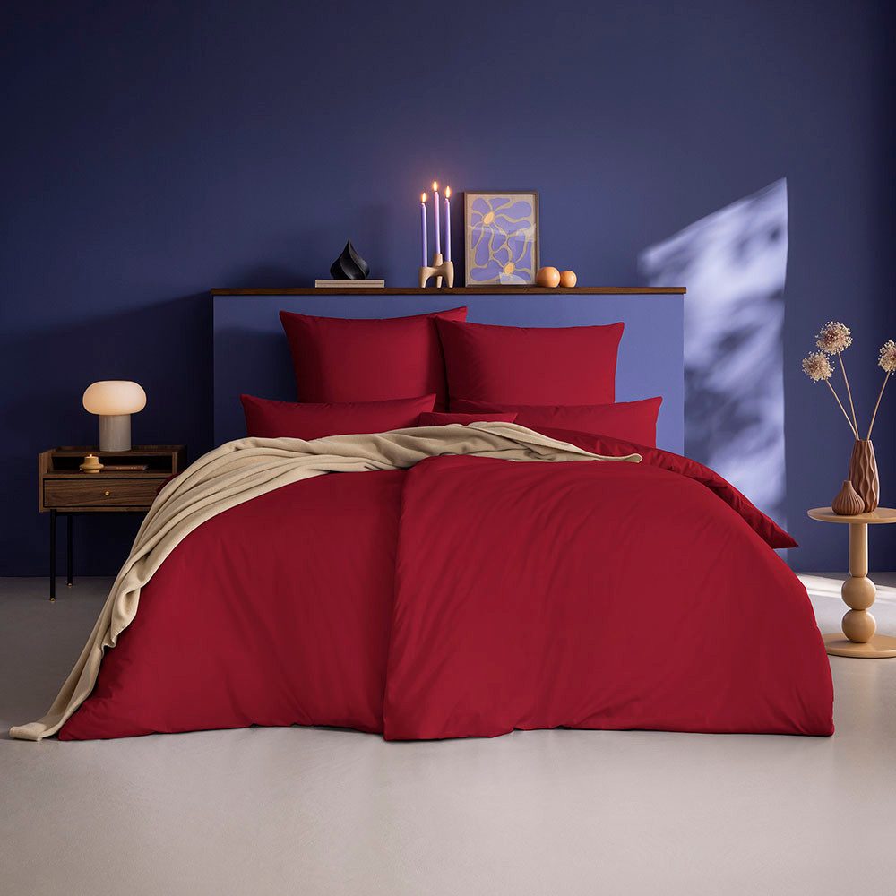 Estella Bettwäsche Valetta, Satin, 2 teilig, Gefertigt aus mercerisierter Baumwolle.