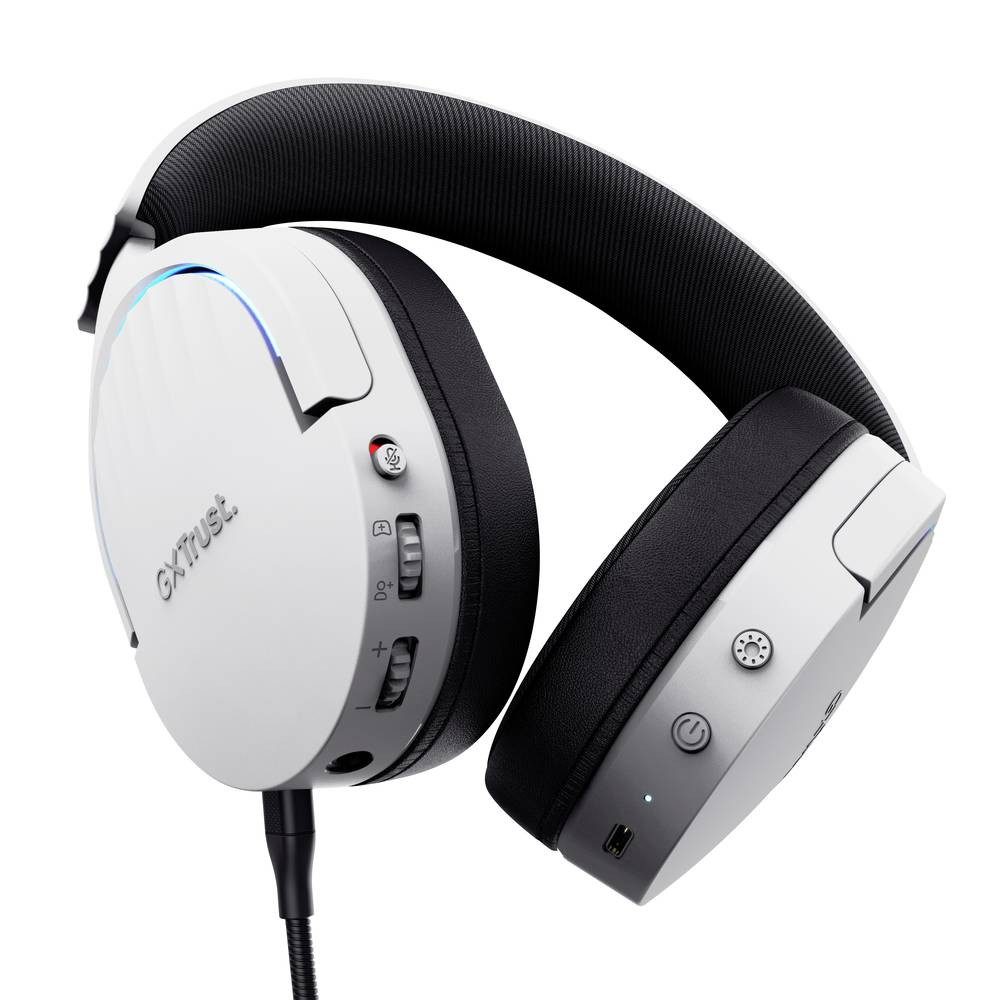 Trust Wireless-Headset GXT491W FAYZO 25304 Kopfhörer (Surround-Sound, Mikrofon-Stummschaltung, Lautstärkeregelung)