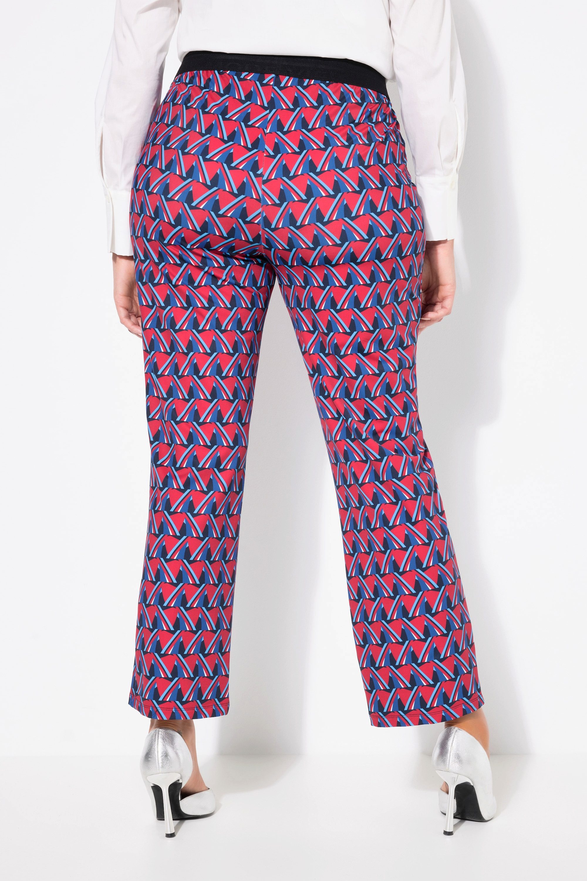 Ulla Popken Schlupfhose Jerseyhose schmales Bein Elastikbund