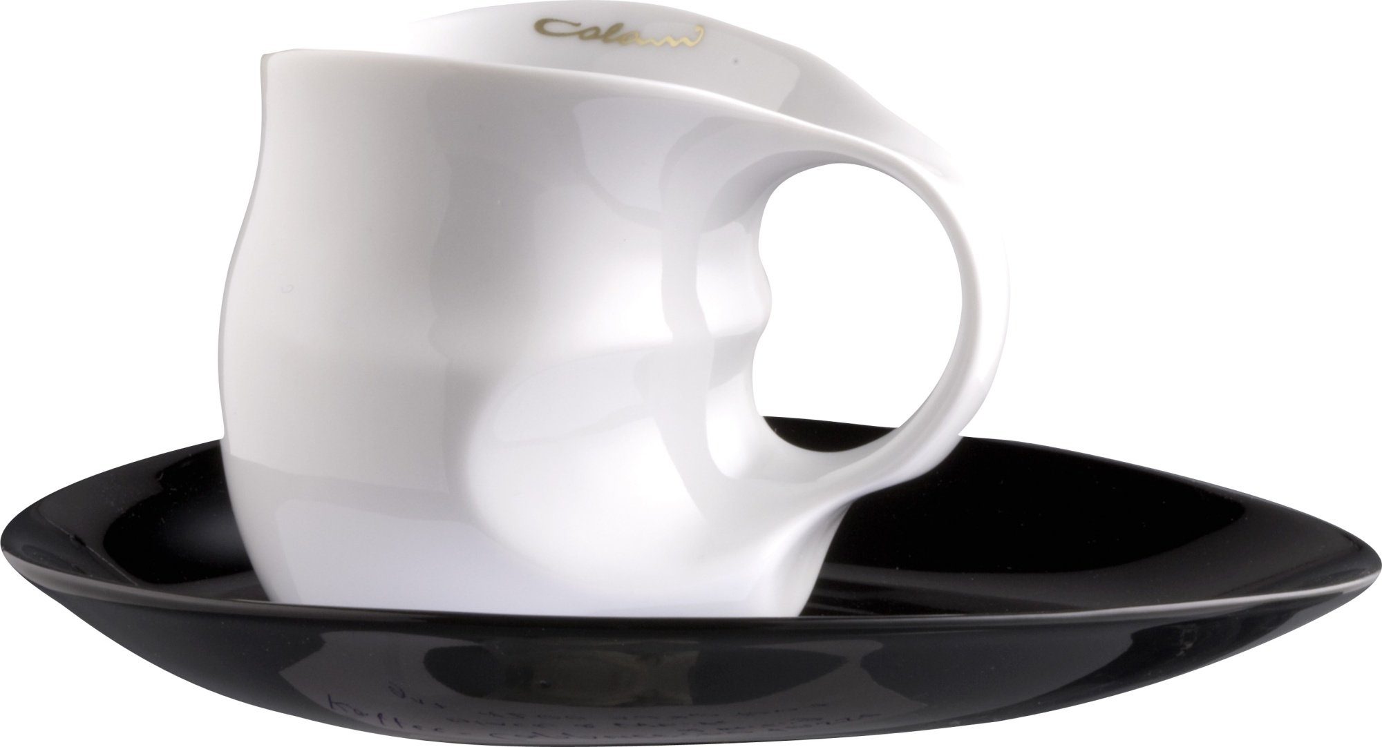 Colani Tasse Colani Kaffeetasse / Cappuccinotasse mit Untertasse ab OvO 200ml, 2-tlg., Porzellan, 2-teilig im Geschenkkarton