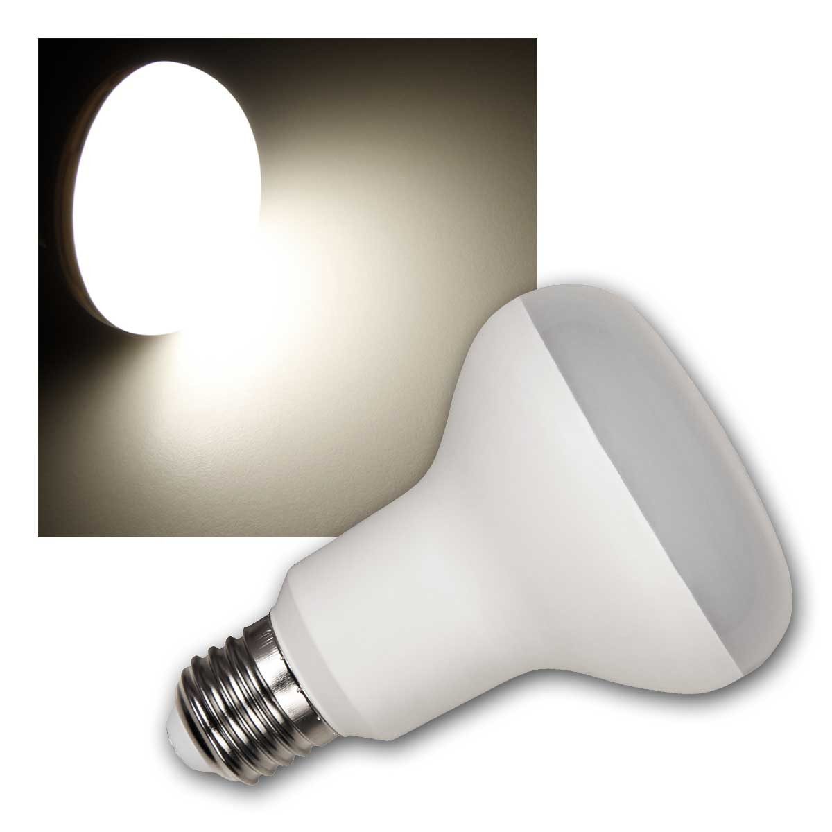 McShine LED-Leuchtmittel E27 LED-Reflektorstrahler R80 warmweiß 1050lm 12W, warmweiß