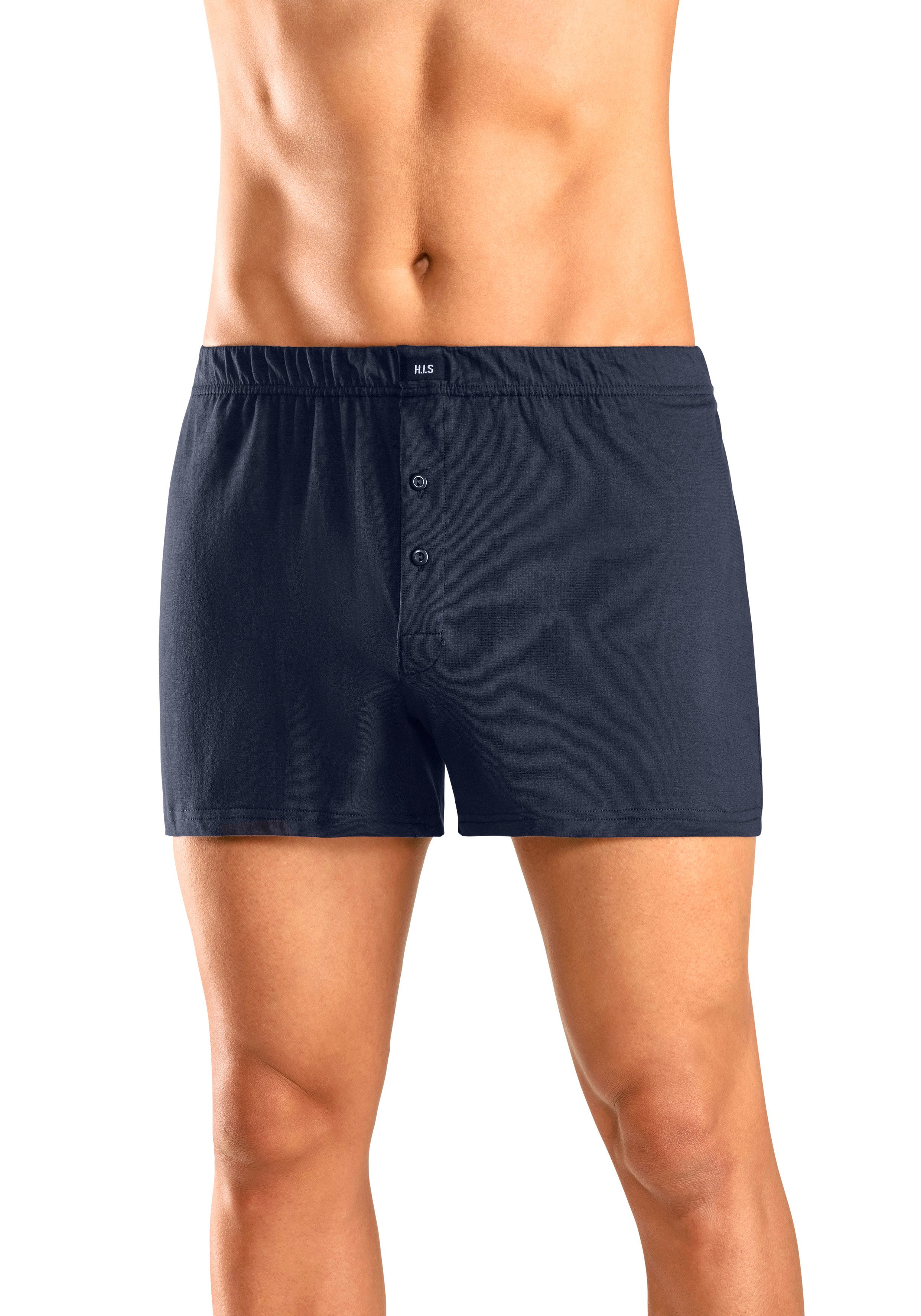 H.I.S Weiter Boxer Herren Boxer (Packung, 5-St) weite Passform, Komfortbund, aus Baumwoll-Stretch