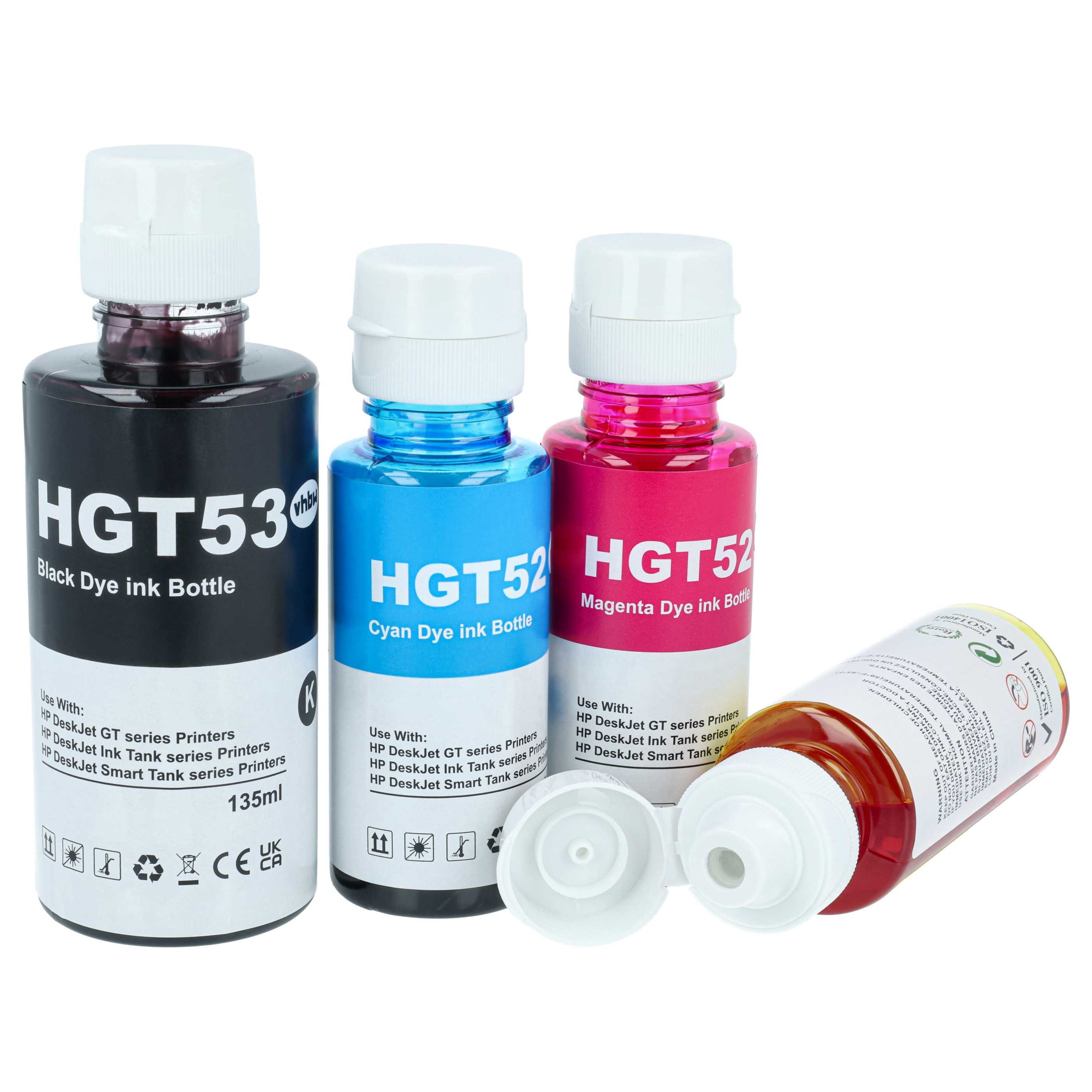 vhbw Nachfülltinte passend für HP Smart Tank 419, 5106, 415, 5105, 455, 450 Nachfülltinte (für HP, x)