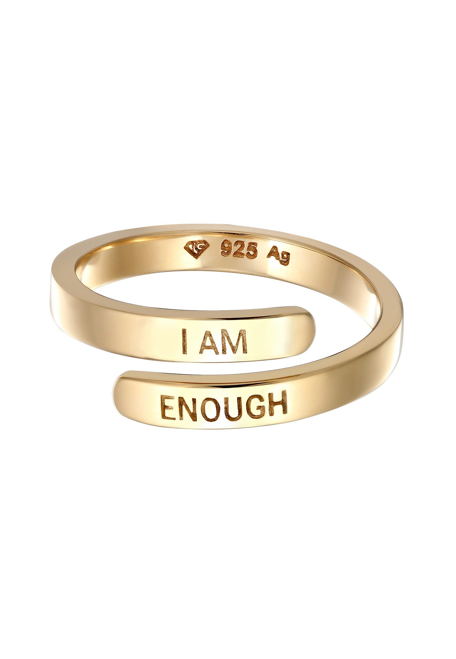 Elli Fingerring Wickelring 925 Sterling Silber I AM ENOUGH günstig online kaufen