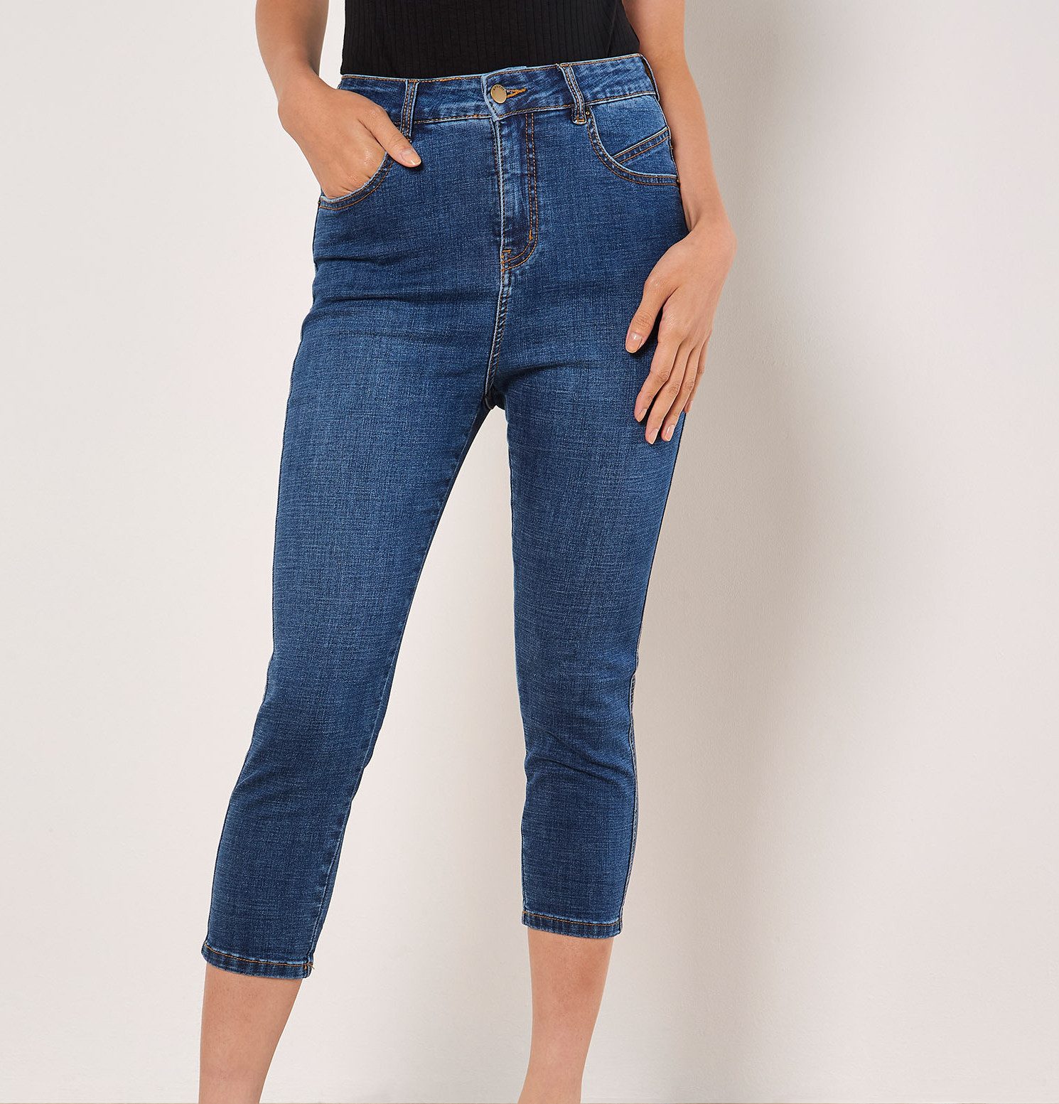 Apricot Caprijeans Sara Jeans in Stretchware