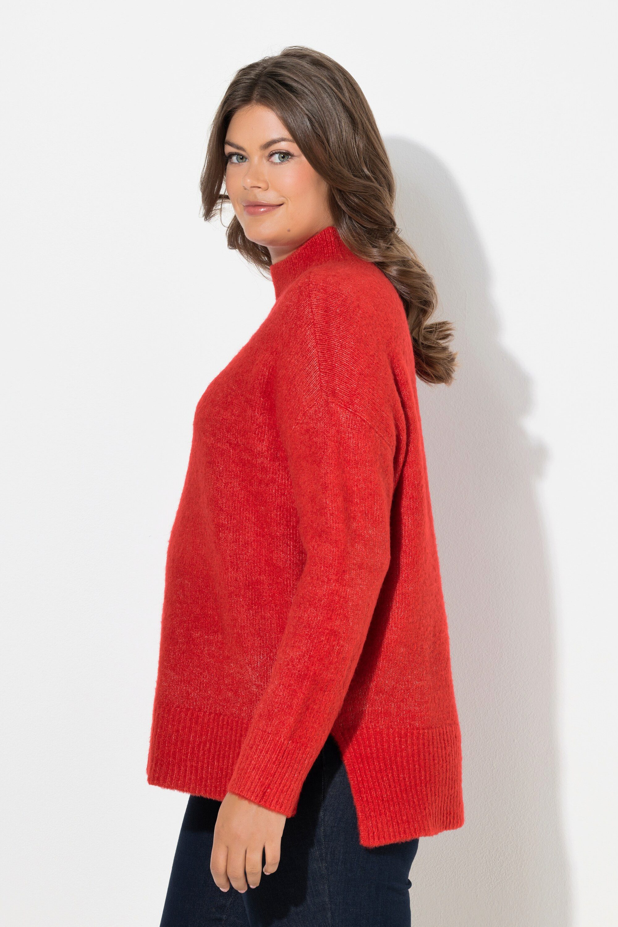 Laurasøn Strickpullover Pullover Langarm Stehkragen