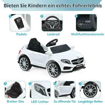 BlingBin Elektro-Kinderauto 12V Elektrofahrzeug für Kinder mit Fernbedienung LED-Lichtern, Belastbarkeit 30 kg, (1-tlg), 3 Geschwindigkeiten, 2 Motoren