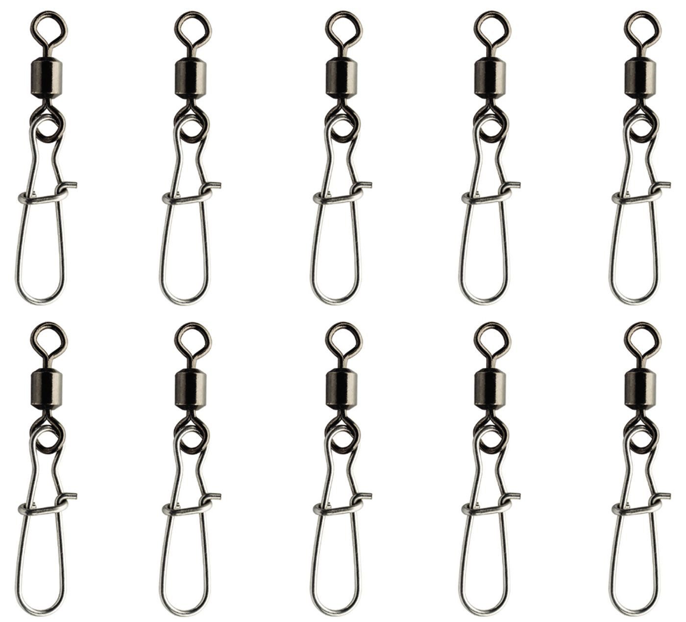 Schnurverbinder Spro Rolling Swivel with Fast Lock Snap - 10 Wirbel