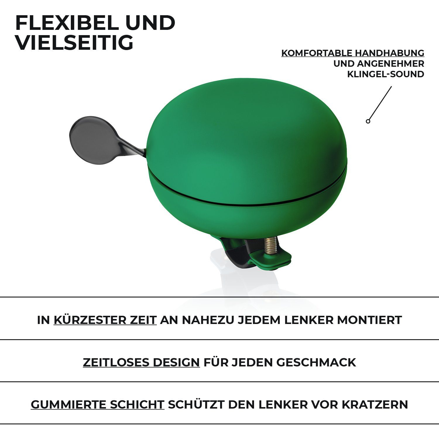 URBAN ZWEIRAD Fahrradlenker Fahrradklingel aus Metall