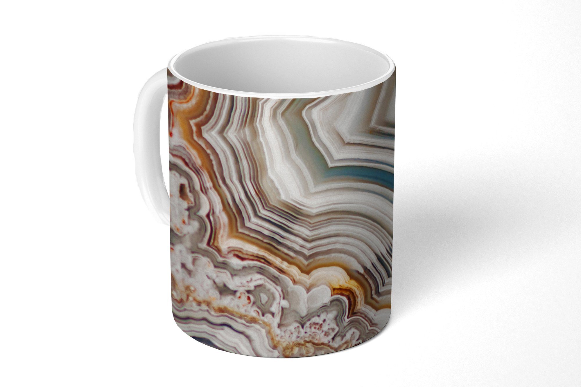 MuchoWow Tasse Edelstein - Marmor - Natur - Abstrakt, Keramik, Kaffeetassen, Teetasse, Becher, Teetasse, Geschenk