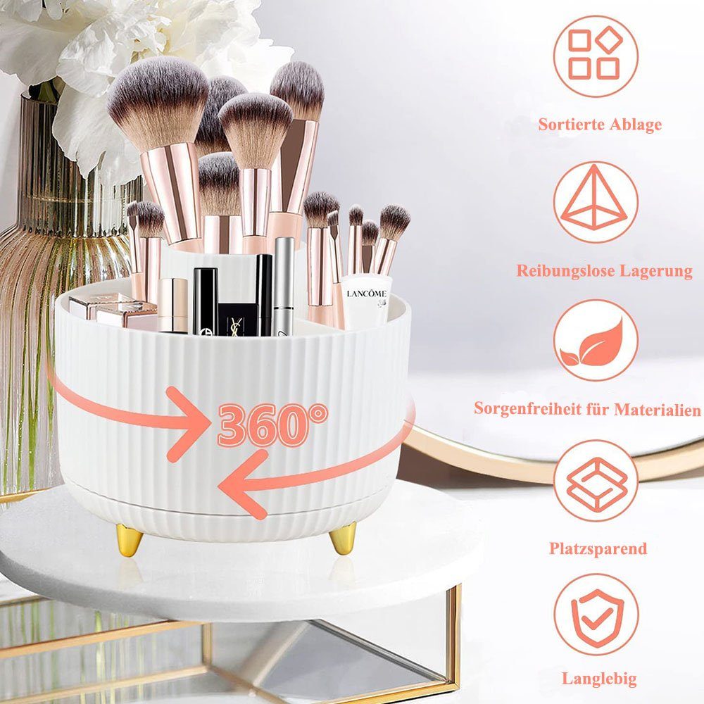NUODWELL Make-Up Organizer Kosmetik-Aufbewahrungsbox, um 360° drehbare Aufb günstig online kaufen