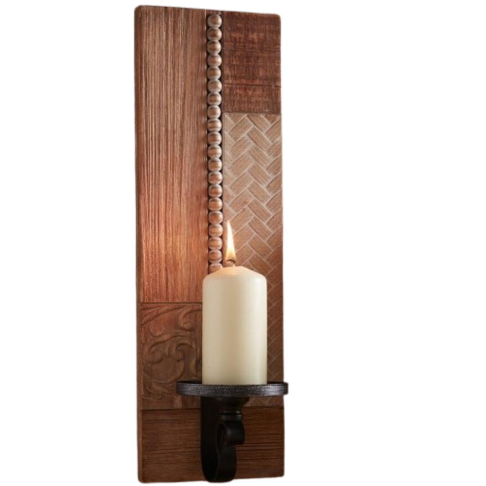 Home-trends24.de Wandkerzenhalter Wandkerzenhalter Holz Kerzenhalter Kerzen günstig online kaufen