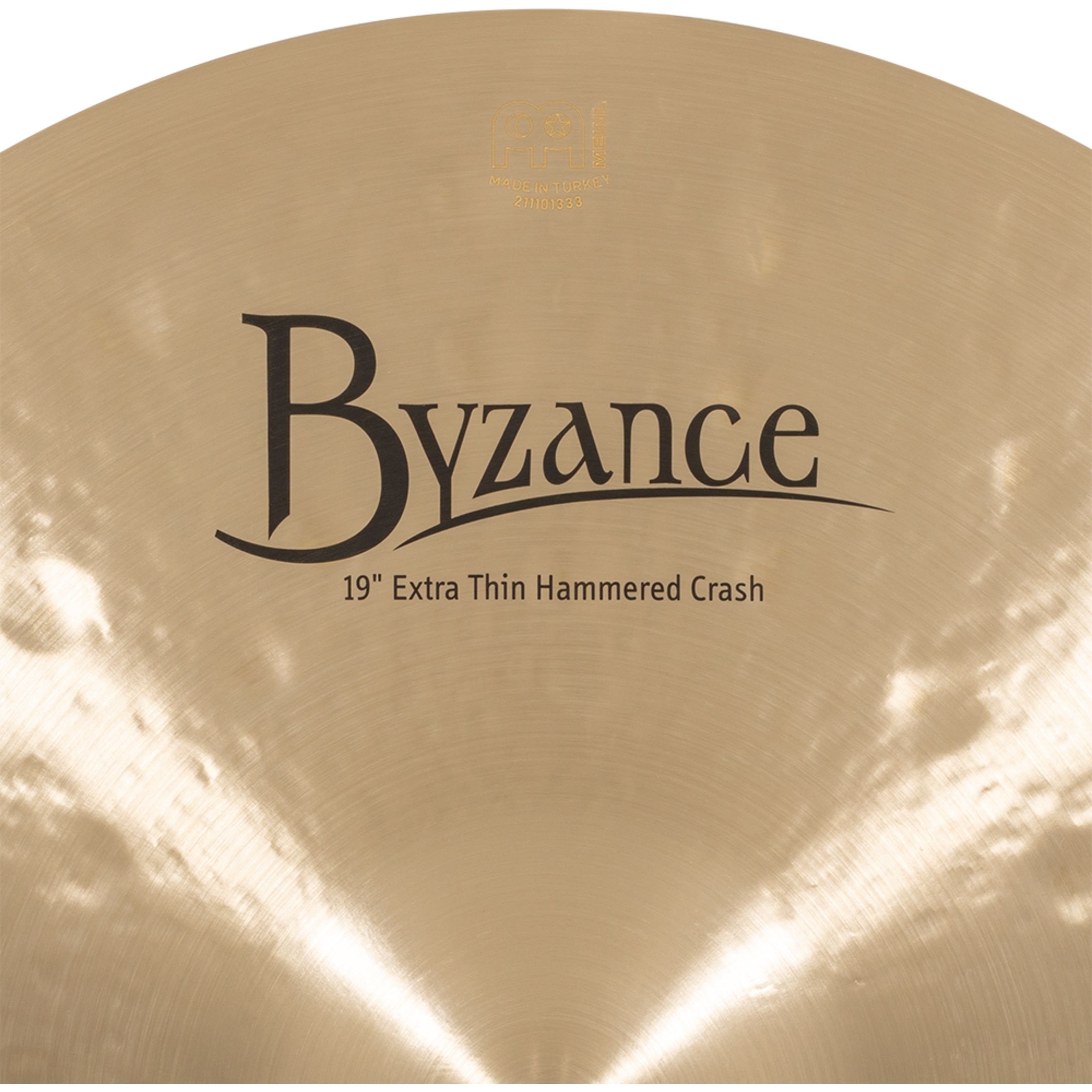 Byzance Crash Becken Percussion Spielzeug-Musikinstrument, Extra Hammered Thin Crash Meinl B19ETHC - 19"