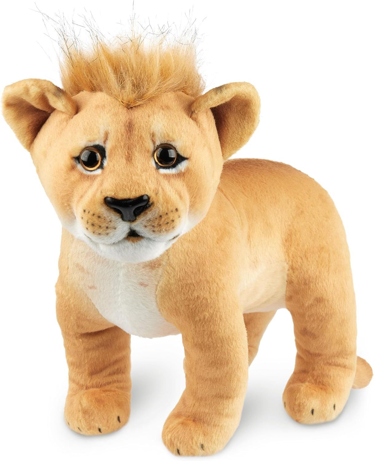 BRUBAKER Kuscheltier Löwe - 30 cm Stofftier - Baby Plüschtier (1-St., Raubkatze Stehend), Kinder Plüsch Spielzeug