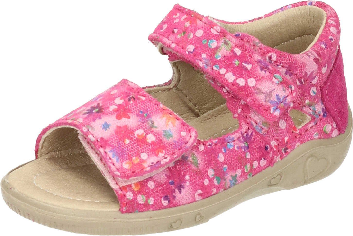 Ricosta Pepino Sandaletten Outdoorsandale aus Veloursleder pink | 
