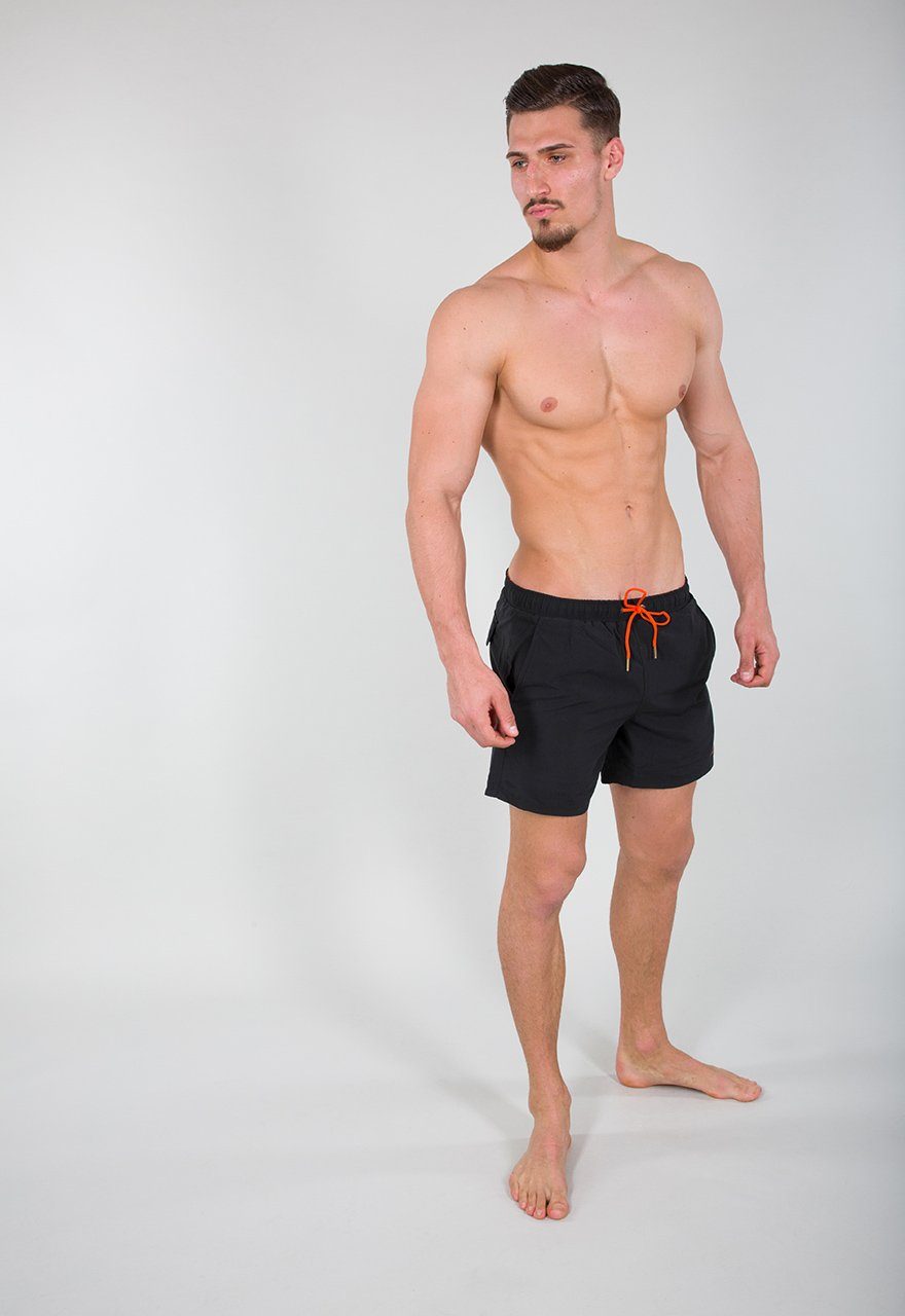 Industries Herren Basic Badeshorts Badeshorts Alpha Alpha black Industries