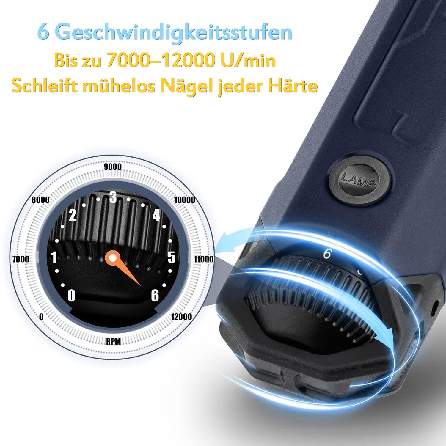TUWENA Krallenschleifer Hunde Haustiere, Wiederaufladbare, Elektrische Krallenschere, für Große, Mittelgroße und Kleine Hunde