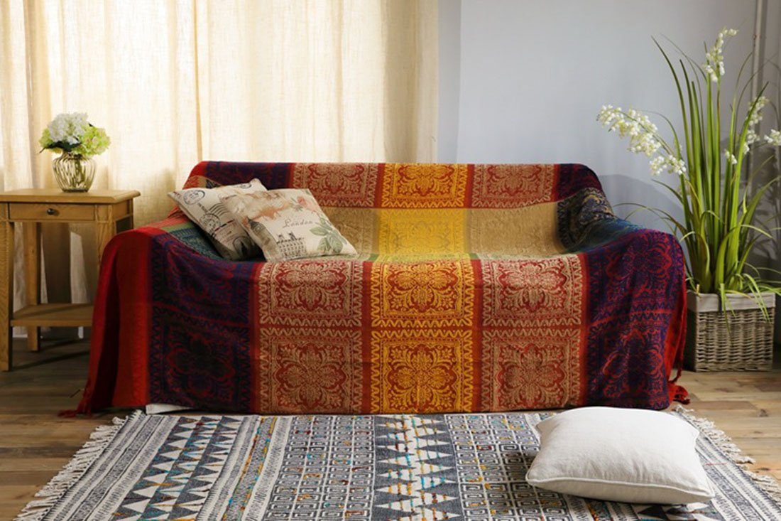 Stuhl Bett für Couch CTGtree Bezug Dekorative 150*190CM, Wohndecke