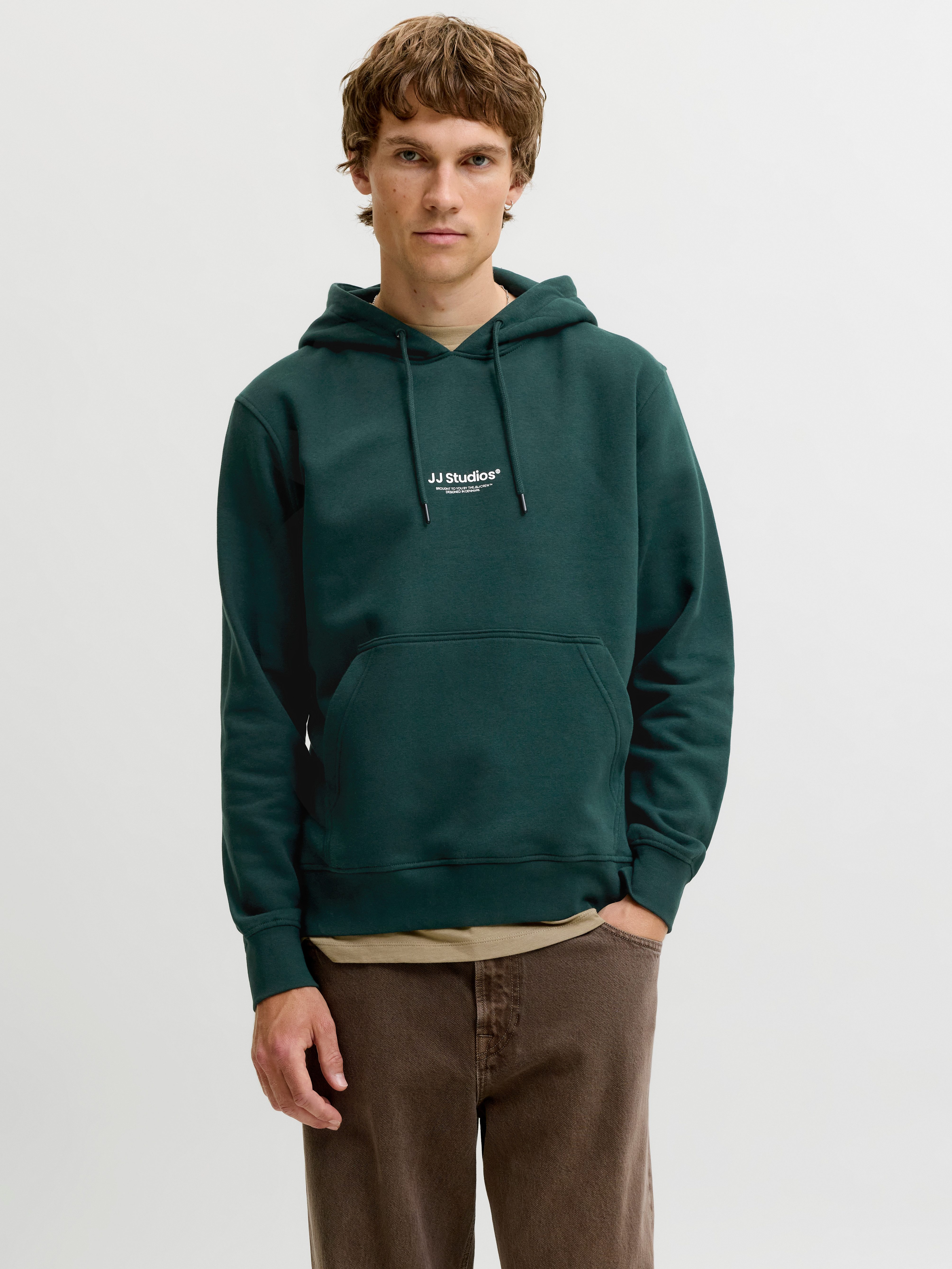 Jack & Jones Kapuzensweatshirt JJESOHO SWEAT HOOD NOOS Baumwollmischung, relaxed fit