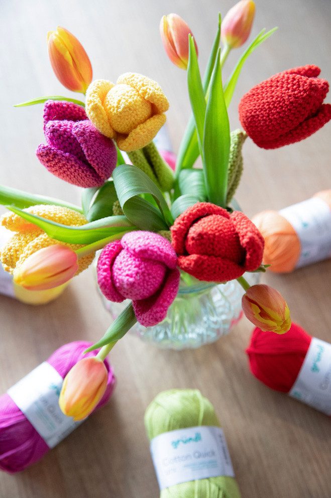Gründl Cotton Quick uni - Wolle zum Häkeln und Stricken, 5 er Set Häkelwolle, 100% Baumwolle – Bild 4 von 4