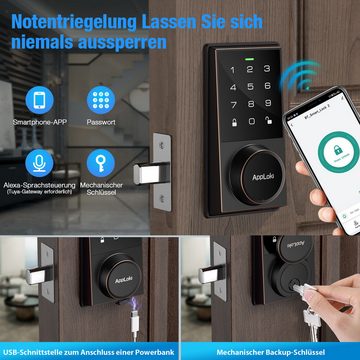 ombar Türschlossantrieb Intelligentes Türschloss, Smart Lock, für Home Schlafzimmer