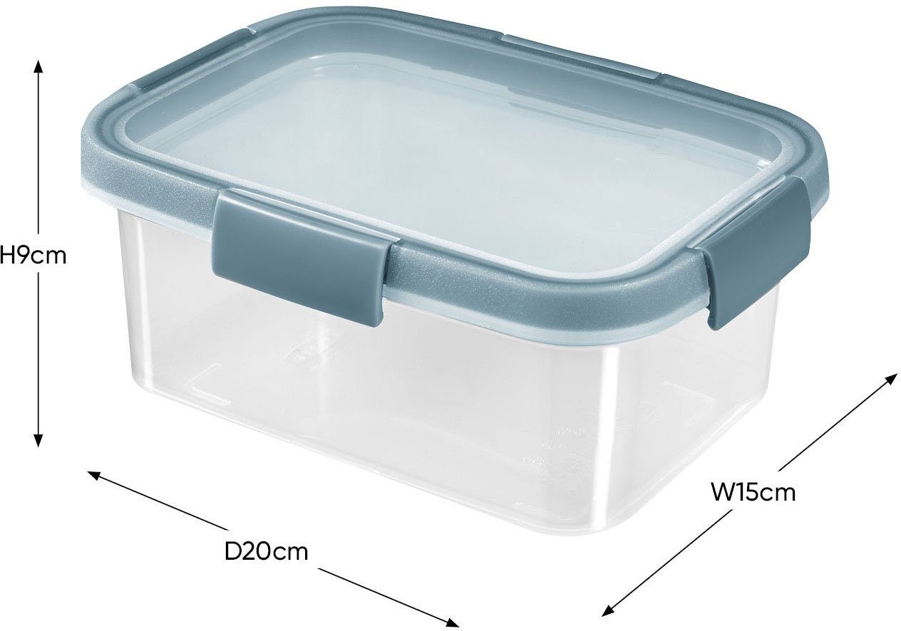 Curver Frischhaltedose SMART FRESH ECO, Polyprophylen (PP), (4-tlg), 100% Recyclingmaterial, 0,9L; 1L; 1,1L; 1,2L