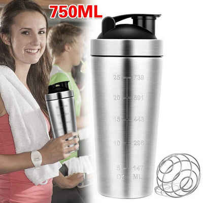 yozhiqu Protein Shaker 304 Einzel -Layer Edelstahl -Proteinvibrationsflasche Multi -Funktion, (1-tlg), Eiweißpulver, Milkshake -Tasse, Fitness -Sport -Shake -Tasse im Freien