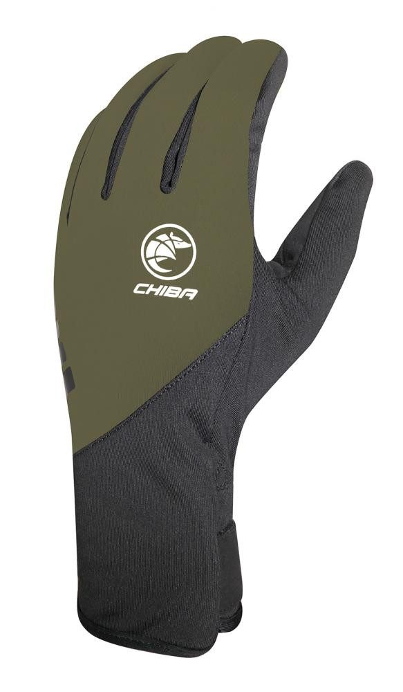 Fahrradhandschuhe CHIBA Softshell Light - Radhandschuhe XL olive, winddicht & atmungsakt