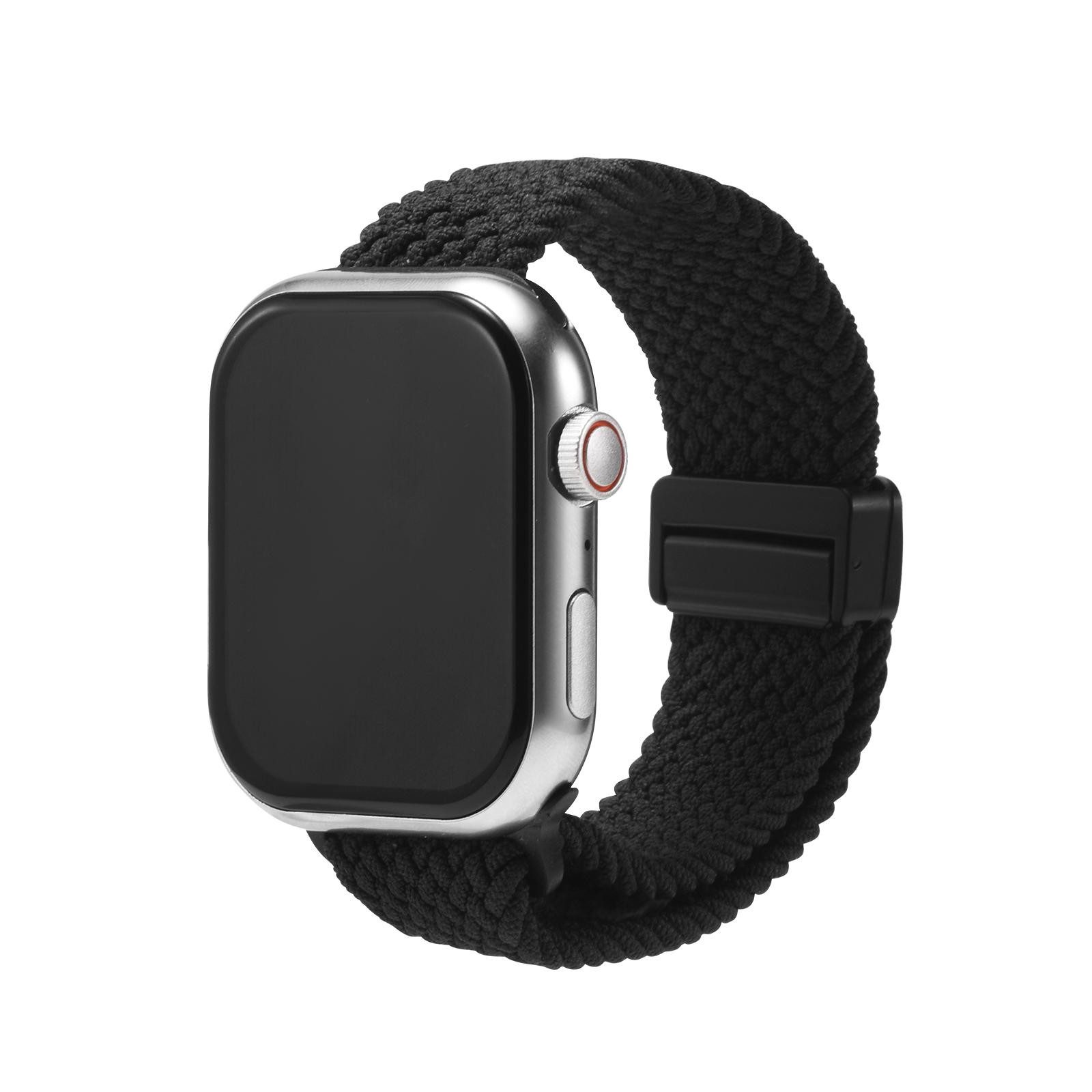 CoolGadget Smartwatch-Armband Fitnessarmband aus Nylon iWatch, für Apple Watch 1 - 6 7 8 9 10 11 SE 1 2 3 Ultra 1 2 3 42 44 45 49 mm