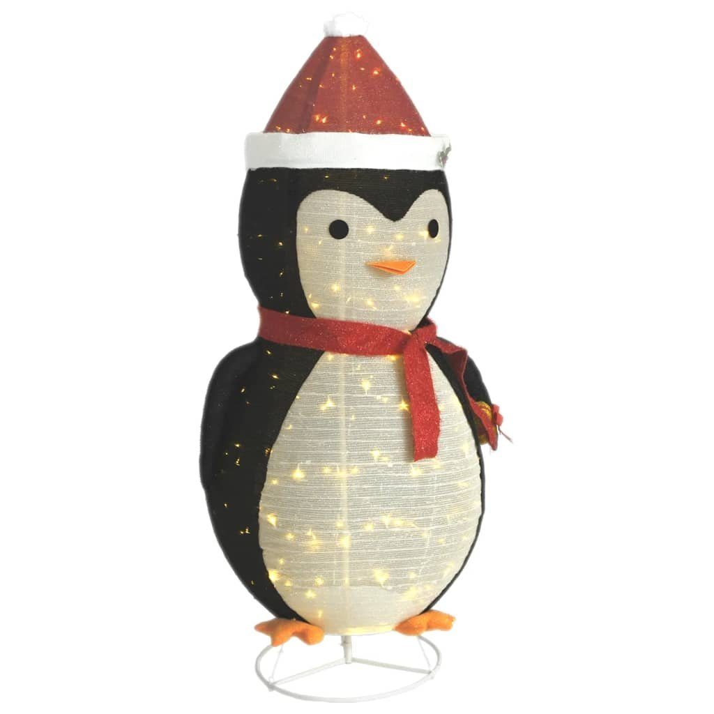 180 Dekolicht Pinguin-Figur vidaXL LED cm Weihnachtsdekoration Luxus-Gewebe