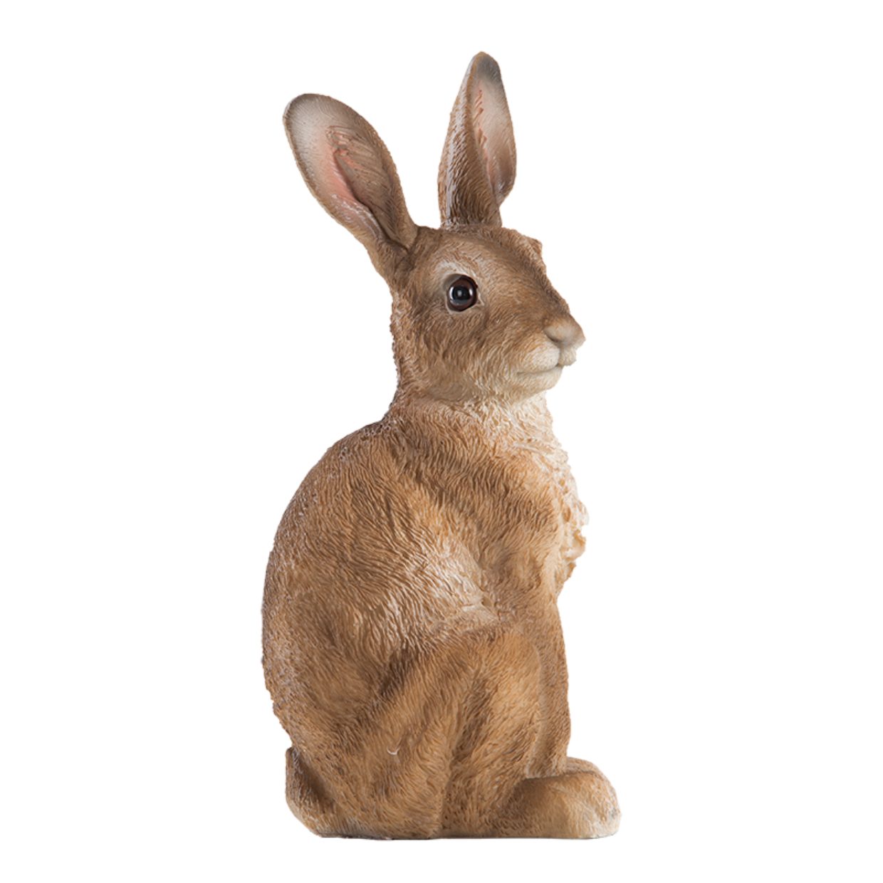 esschert design Dekofigur Hase sitzend natur Resin L 11,2 x T 9 x H 23,9 cm  (1 St)