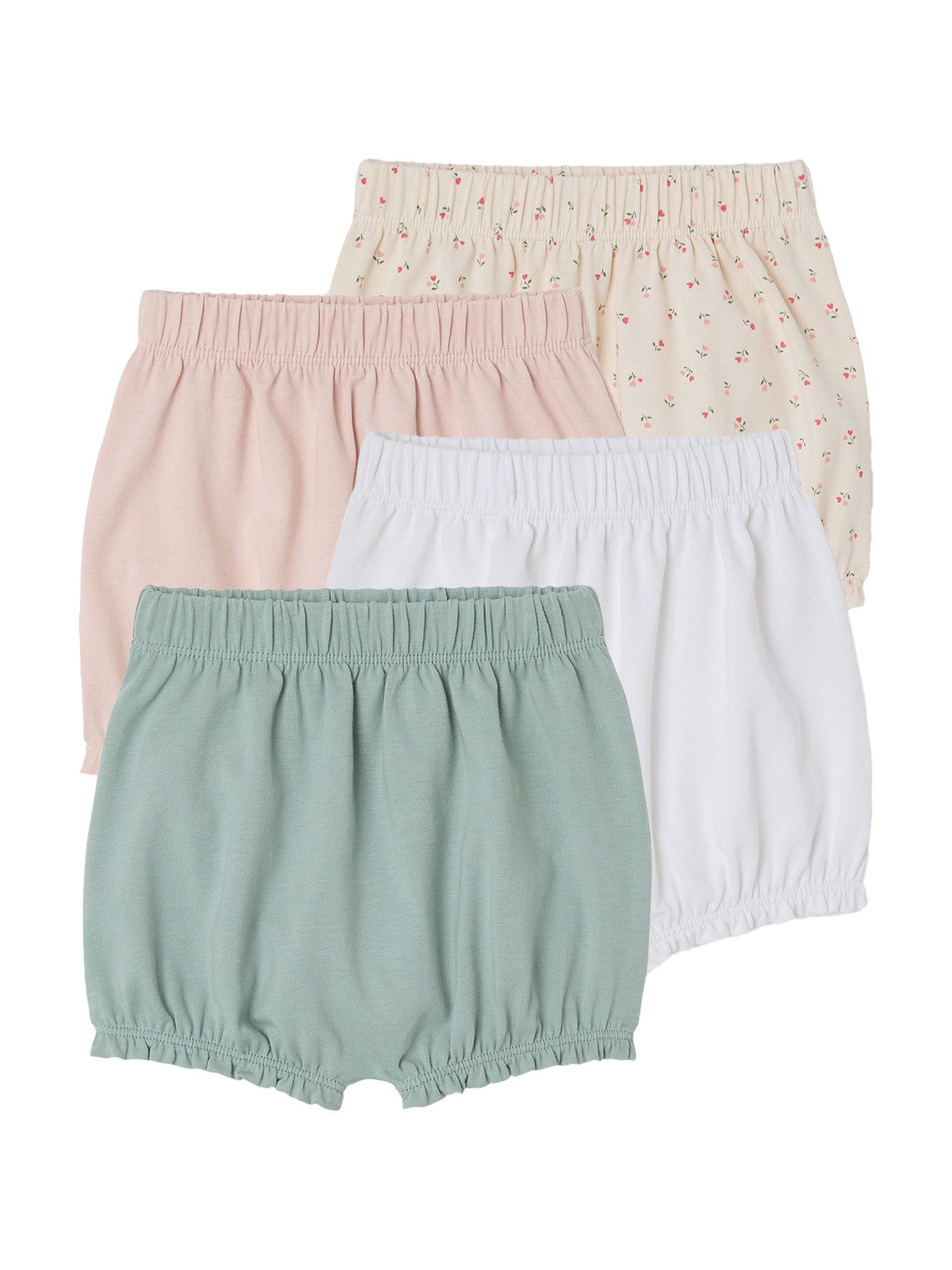 Slip Bio-Kollektion: 4er-Pack Mädchen Baby Shortys