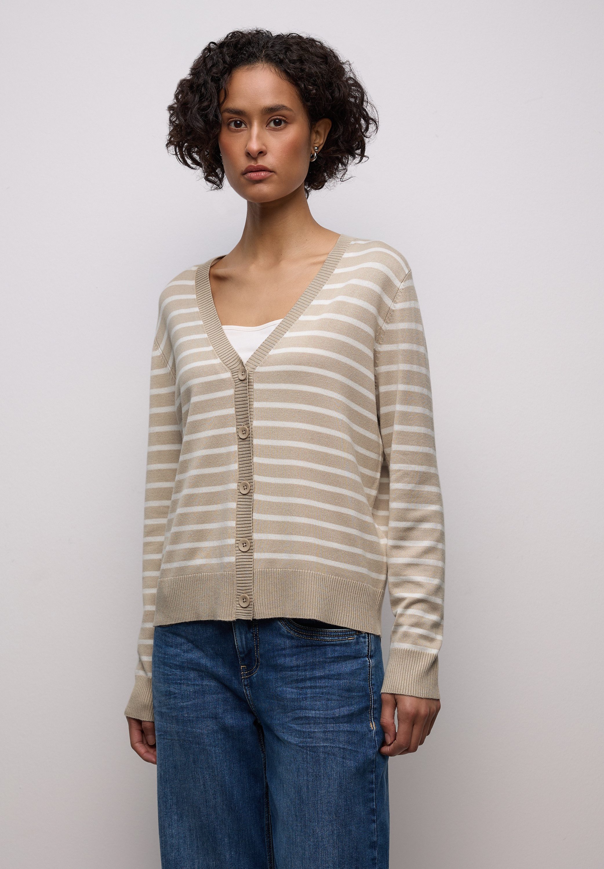 STREET ONE Cardigan mit V-Ausschnitt günstig online kaufen