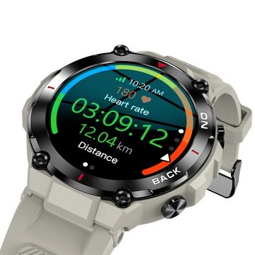 Welikera Sportuhr, Herzfrequenzmessung, GPS Navigation IP68 Wasserdicht 400mAh Smartwatch