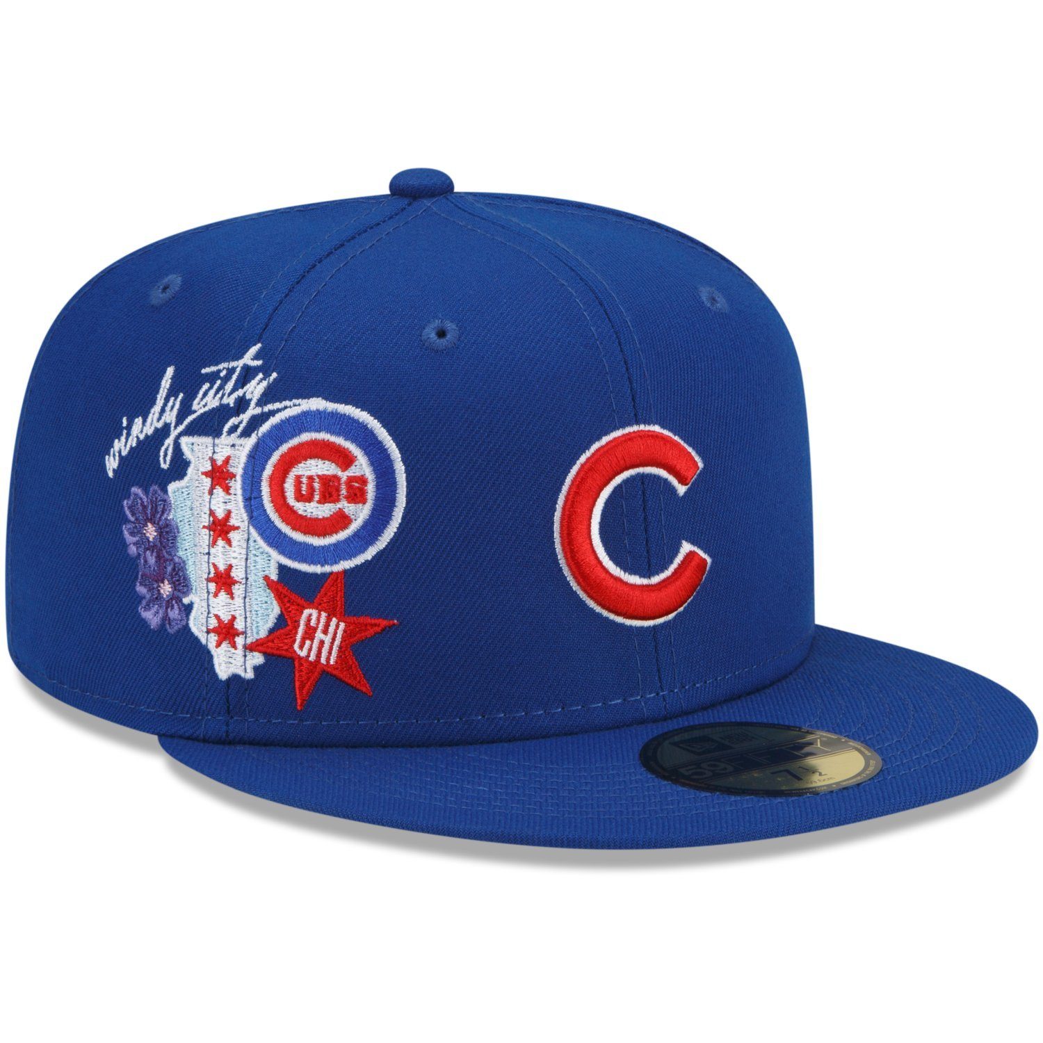 New Era Fitted Cap 59Fifty CITY CLUSTER Chicago Cubs