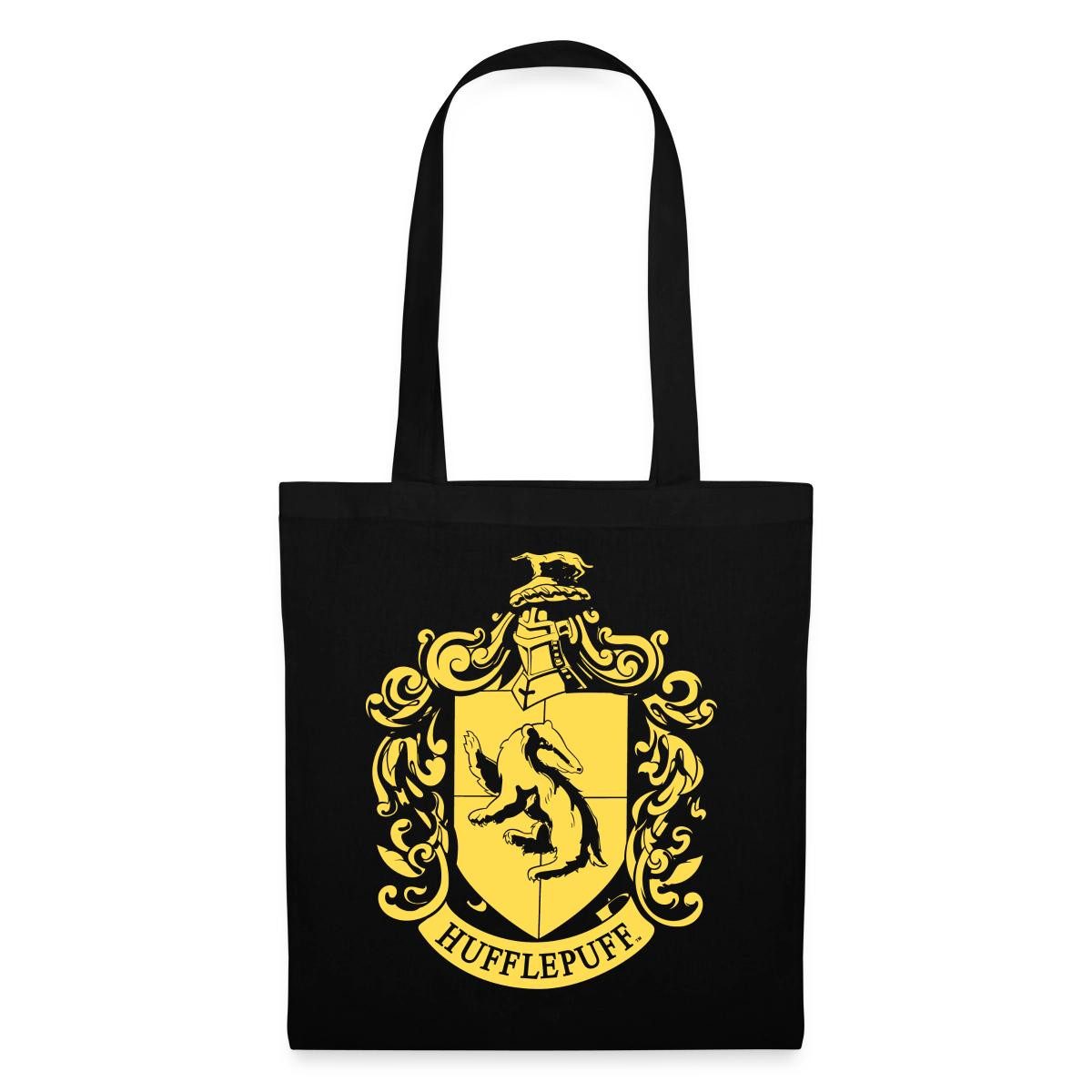 Spreadshirt Henkeltasche Harry Potter Hufflepuff Wappen Stoffbeutel (1-tlg)
