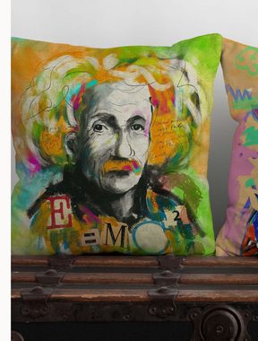 Kissenhülle POP-Collection, beties (1 Stück), Wende-Kissenhülle Einstein POP-ART Graffiti ca. 45x45 cm