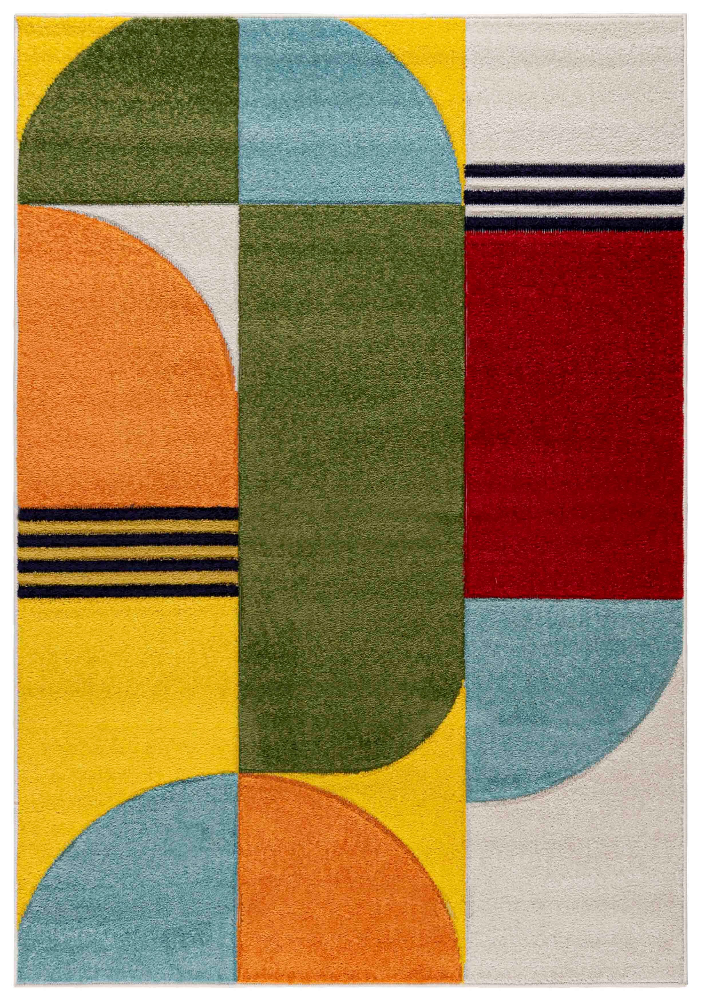 Mazovia Designteppich Modern Geometrischer Teppich Bunt günstig online kaufen