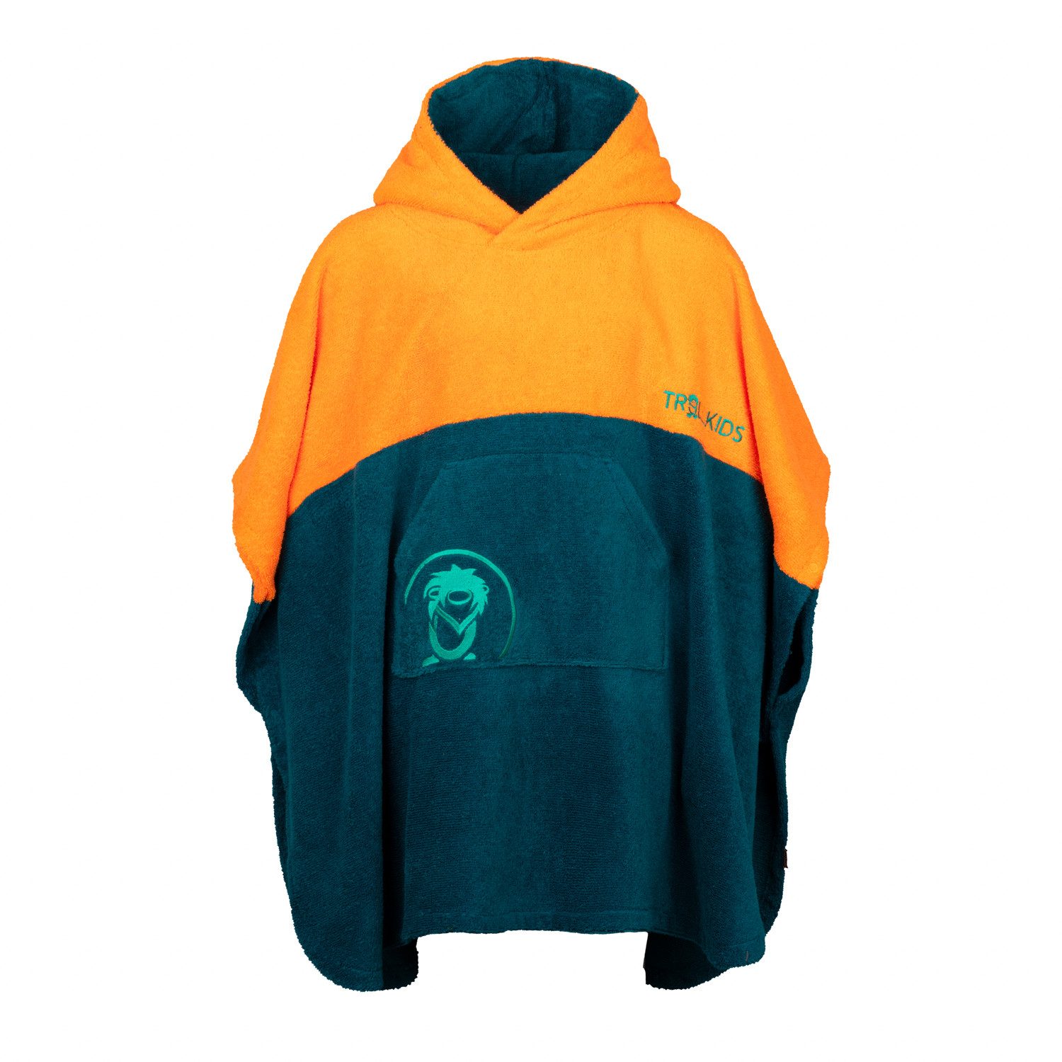 TROLLKIDS Badeponcho Kids Kvalvika Surf Poncho, Midilänge, 100% polyester
