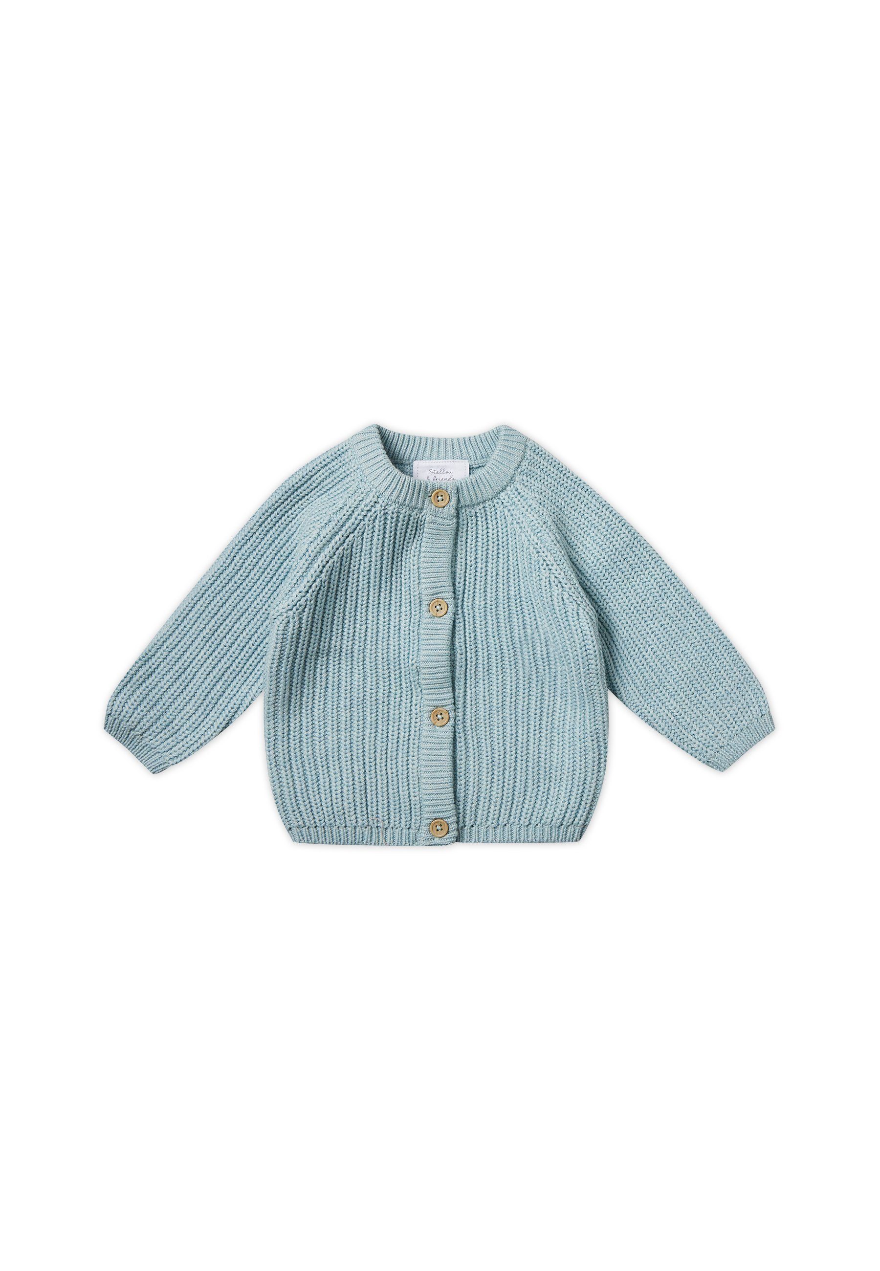 Pistazie Stellou friends Strickjacke & Gerippte Strickjacke