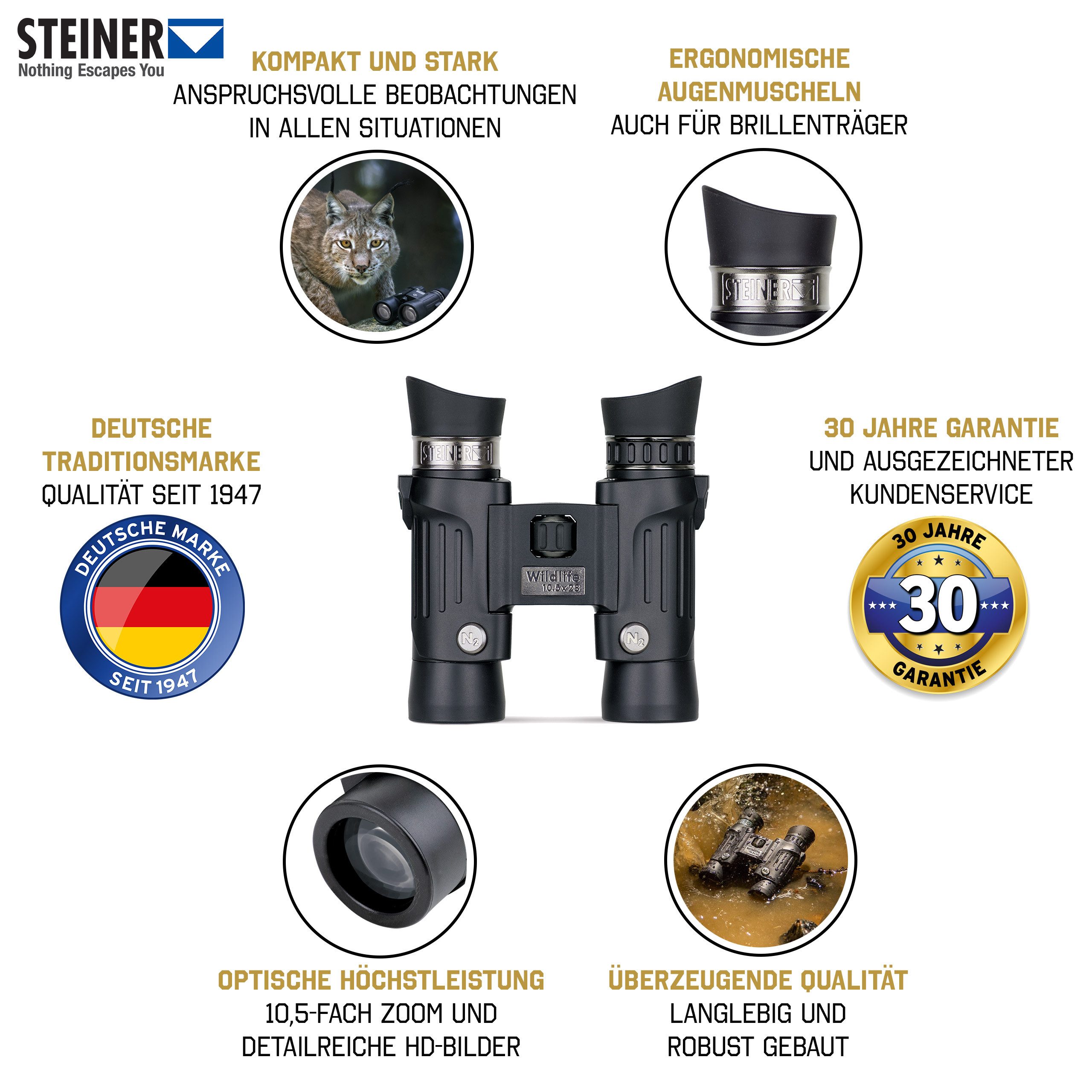 Steiner Wildlife 10,5x28 Fernglas
