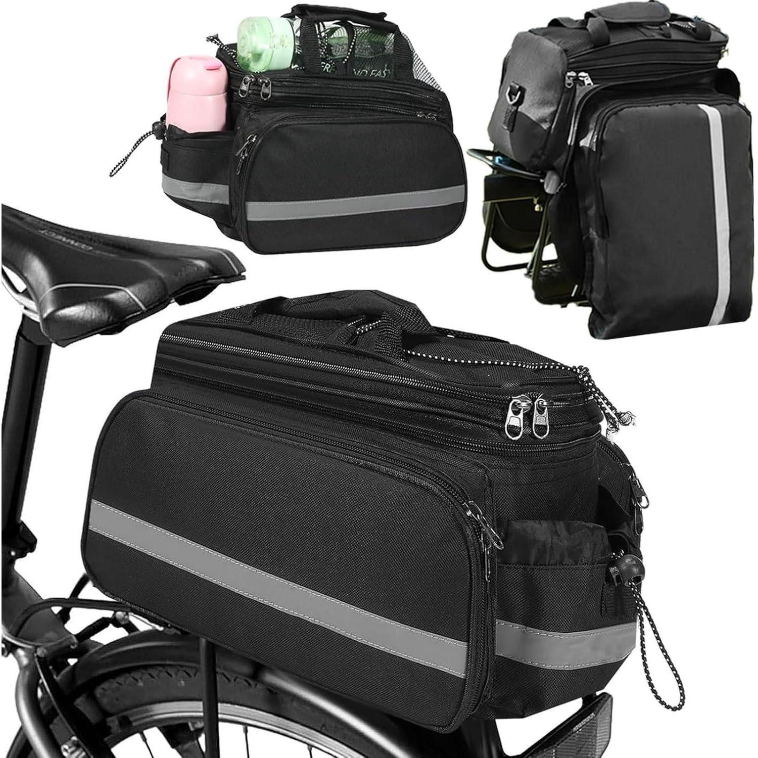 Fahrradtasche Fahrrad Gepäckträgertasche 10-20L Wasserdicht mit Reflektierend und