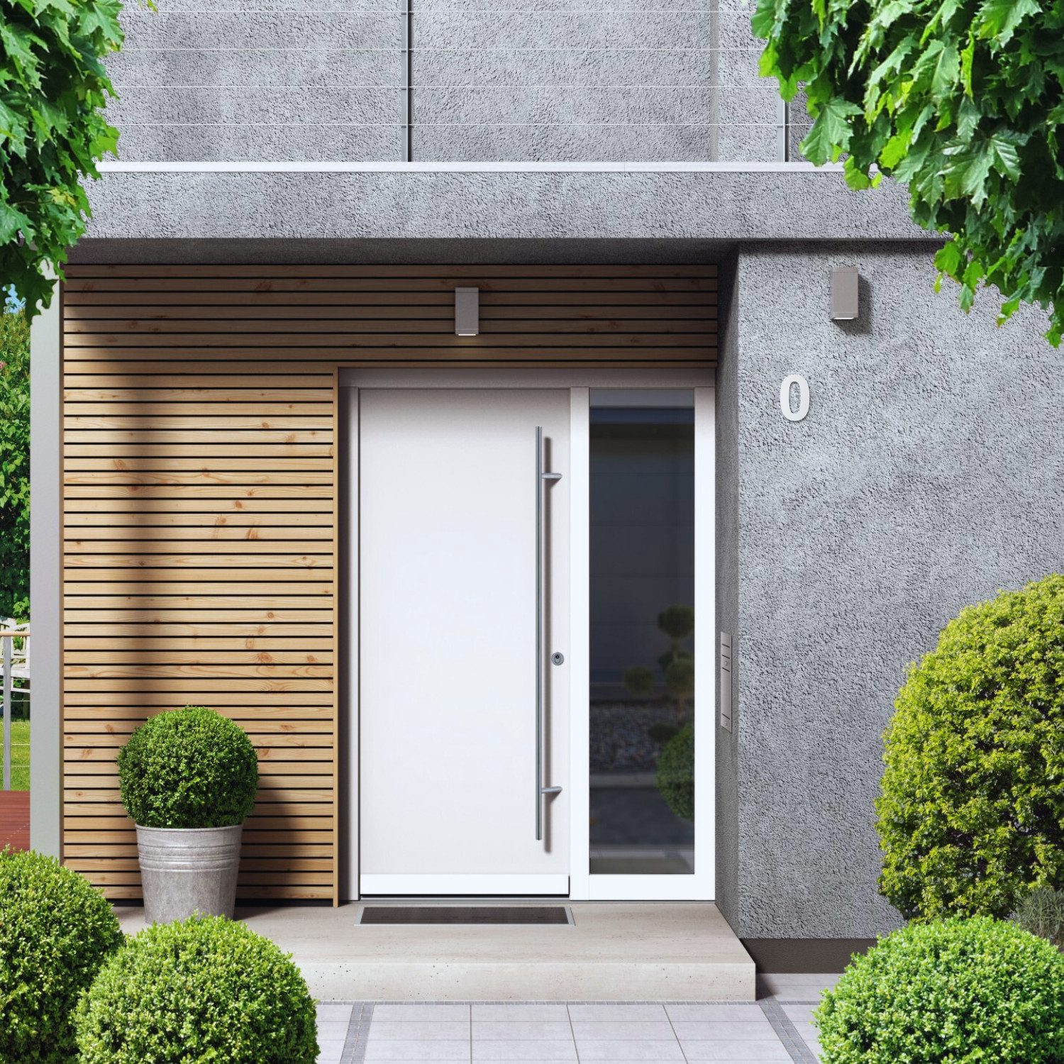 KTC Home Hausnummer KTC Premium Hausnummer weiß 20cm