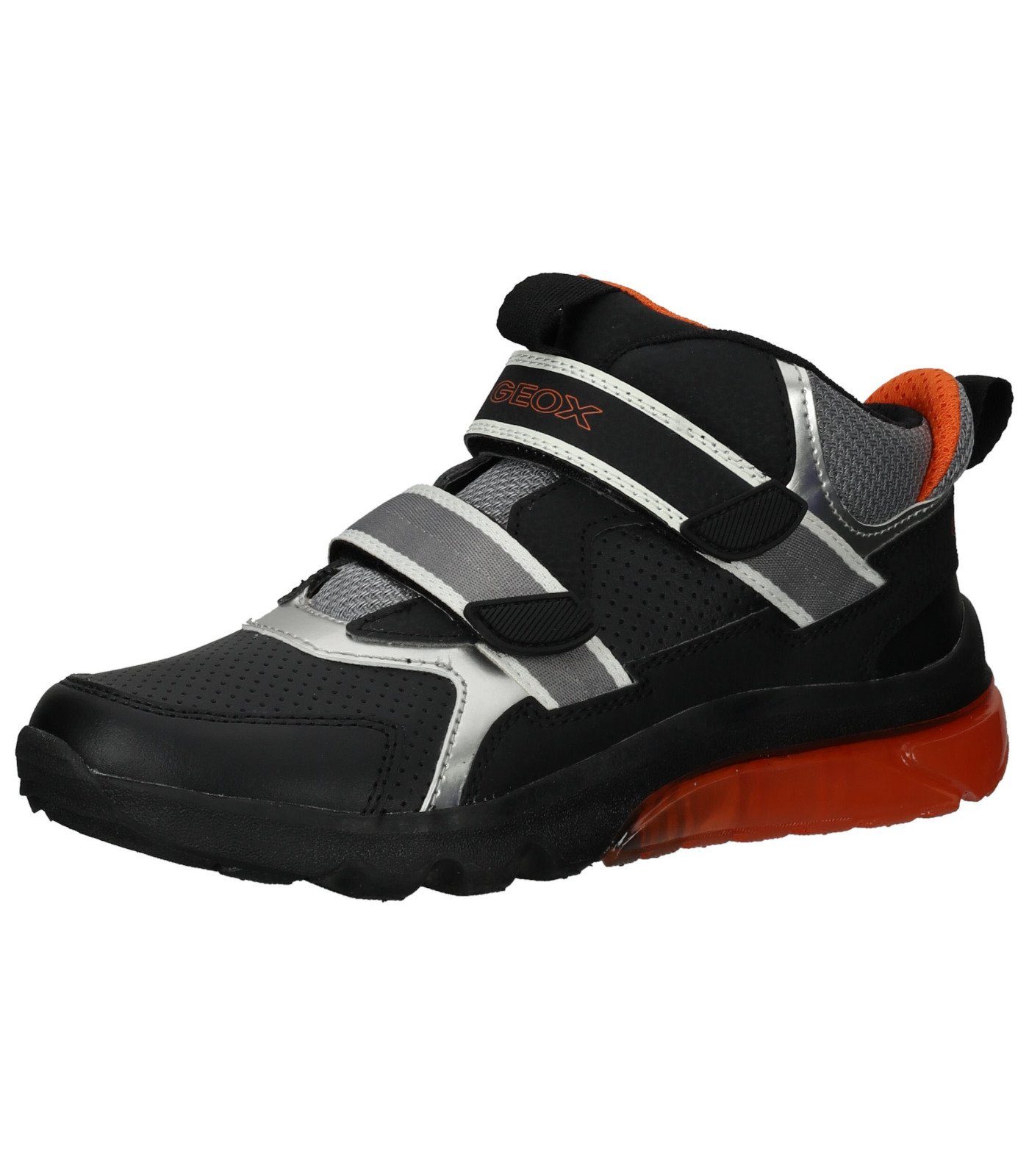 Sneaker Geox Lederimitat/Textil Sneaker Orange Schwarz