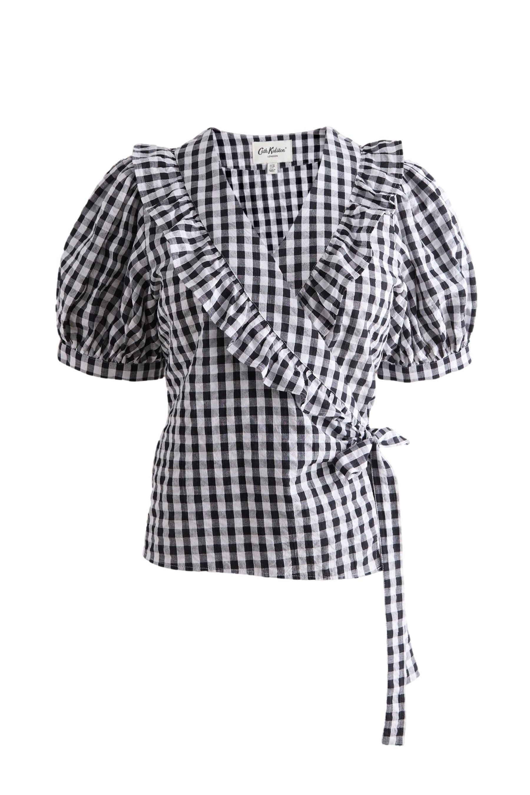 Cath Kidston Wickelbluse Cath Kidston Wickelbluse mit Puffärmeln (1-tlg)
