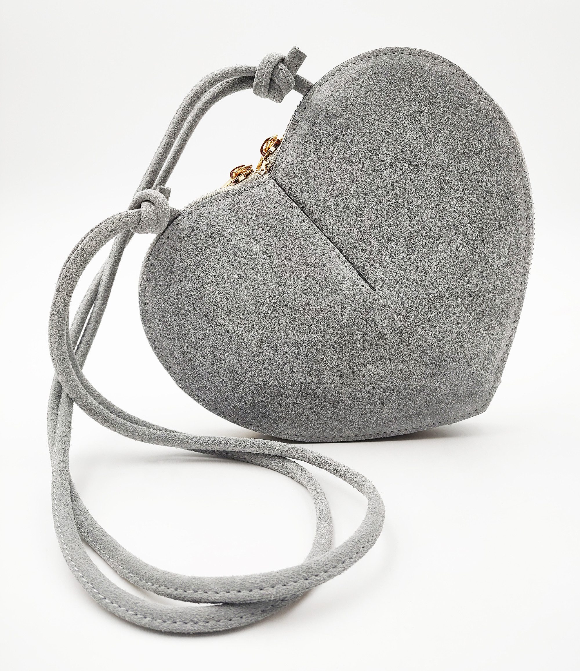Der Trachtler Trachtentasche Handtasche Umhängetasche "Herzerl", weiches Veloursleder - Made in Italy