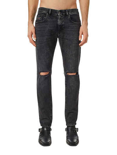 Diesel Slim-fit-Jeans Destroyed Stretch Hose - D-Strukt 09D19