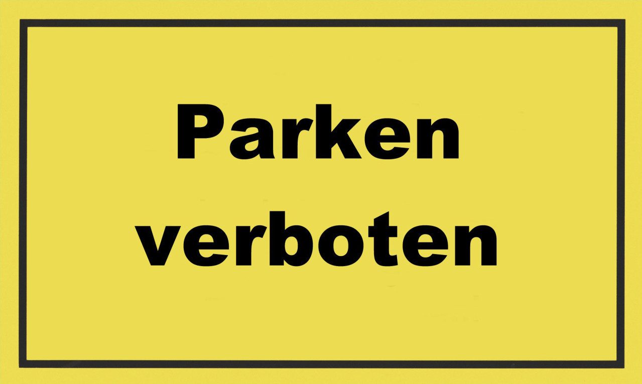 Metafranc Warnschild Metafranc Hinweisschild Parken verboten 200 x 300