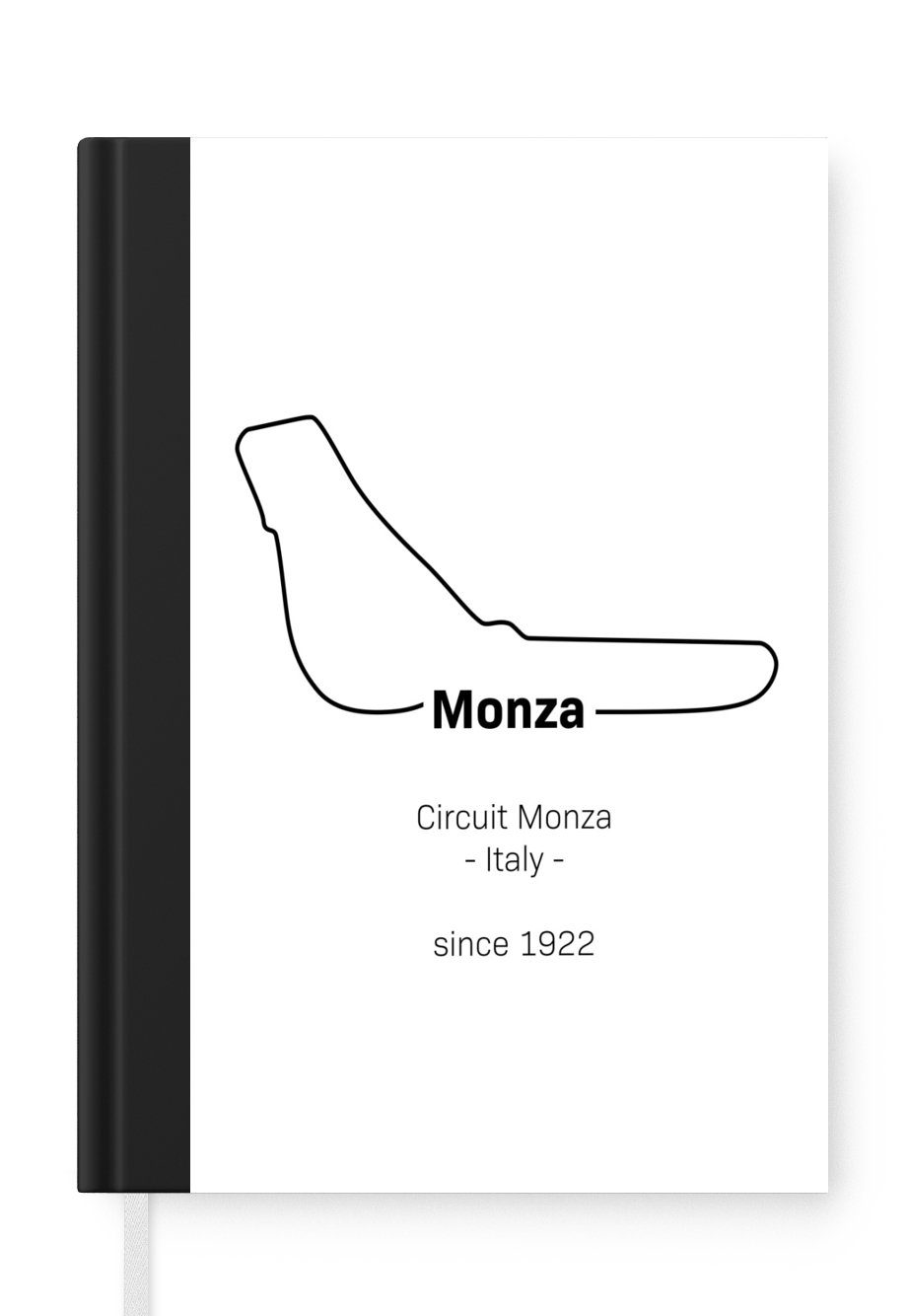 MuchoWow Notizbuch Formel 1 - Monza - Rennstrecke, Journal, Merkzettel, Tagebuch, Notizheft, A5, 98 Seiten, Haushaltsbuch